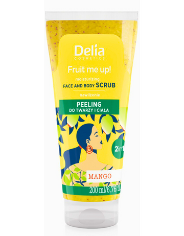 Buy Delia Fruit Me Up 2-in-1 Face and Body Scrub 200ml Mango | UAE